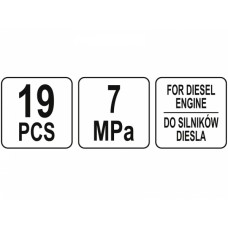 Set manometru pentru testarea compresiei disel Yat..